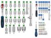 Bosch Jeu de clés à cliquet, 80 pièces, avec clés de 1/4" et 1/2
