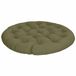 vidaXL Papasan Stoel Kussen VIANEN Olijfgroen 100% Polyester