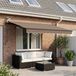 Maison Exclusive - Parasol électrique avec éclairage LED et capteur, 5 x 3 mètres, couleur taupe