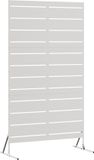 vidaXL Privacyscherm 100 x 50 x 180 cm roestvrij staal zilver