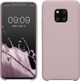 kwmobile telefoonhoesje geschikt voor Huawei Mate 20 Pro - Hoesje met siliconen coating - Smartphone case in licht oudroze