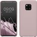 kwmobile telefoonhoesje geschikt voor Huawei Mate 20 Pro - Hoesje met siliconen coating - Smartphone case in licht oudroze