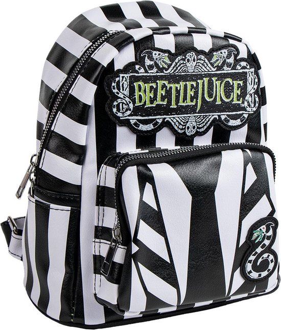 Cerda Casual Beetlejuice Rugzak - Zwart/Wit - Unisex