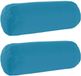 vidaXL Kussensloop 2 stuks Heerlen Lichtblauw Ø 15 x 40 cm Polyester