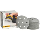 Mirka schuurpapier Iridium klittenband Ø 90 mm 7 gaten korrel 180
