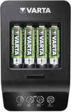 Varta LCD Smart Charger+ - Batterijoplader voor AA en AAA batterijen - Zwart