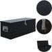 vidaXL Coffre à outils en Aluminium - 1085x370x400 mm - Noir