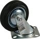 Benson Zwenkwielen - 4 stuks - Rubber - Zwart - 200 mm - 205 kg draagkracht