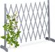 Relaxdays plantenklimrek hout, uitschuifbaar, tot 275 cm