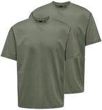 Only & Sons T-shirt pour homme 2 pack Onsfred