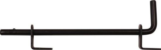 Waelbers grondgrendel zwart 16-400