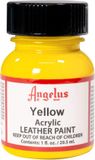 Angelus Leather Acrylic Paint - Yellow - 29.5ml