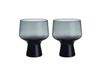 Iittala Verre Solare sur pied 29 cl lot de 2 Gris acier