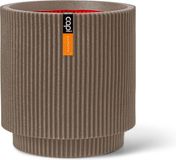 Capi Europe Vase Cylindre Groove NL 35x38cm Taupe Chaud