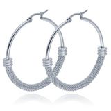 Cilla Jewels Lookinggoodtoday Dames Oorbellen Ringen Zilverkleurig van Edelstaal - 40mm