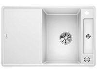 BLANCO Silgranit spoelbak, 770x500 mm, met afvoerbediening en toebehoren, InFino, wit