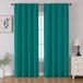 CUCRAF Verduisterende gordijnen, 2 panelen van 213 cm lang, met tunnelzoom, voor slaapkamer en woonkamer, warmte-isolerende en lichtwerende raamgordijnen (132 cm breed x 213 cm lang), turquoise