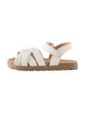 Next - Meisjes - Leren geweven sandalen met klittenbandsluiting - Wit