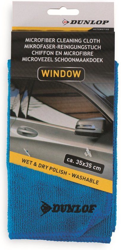Dunlop Microvezeldoek Glas - Blauw - 35x35cm