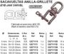 RECMAR Goldenship Aisi-316 Wartel Oog En Kaak Zilver 10 mm