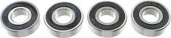 Revtec Roulement à billes - Acier chromé - ABEC 3 - Joint en caoutchouc - 12x28x8 - 6001-2RS - 4 pièces