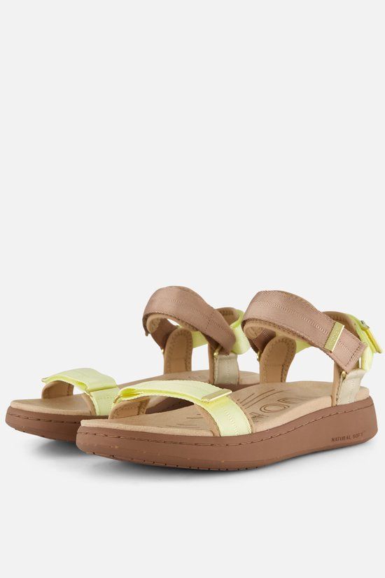 Woden Line Sandalen taupe - Maat 39