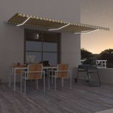 Maison Exclusive - Pare-soleil électrique avec éclairage LED et capteur, 6 x 3 mètres