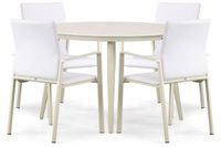Lifestyle Garden Furniture Lifestyle Lifestyle Rome/Vienna 120 cm dining tuinset 5-delig