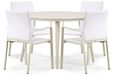 Lifestyle Garden Furniture Lifestyle Lifestyle Rome/Vienna 120 cm dining tuinset 5-delig