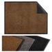 Flandria Deurmat, stofdicht, antislip, absorberend en wasbaar, 40 x 60 cm, bruin