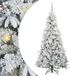 vidaXL - Kunstmatige - Hinged - Kerstboom - met - 300 - LED - Wit - 180 - cm - PE - en - PVC