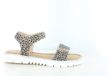 POSH by Poelman Poelman C0574-7KGPSH1 Platte sandalen Vrouwen Bruin Combinaties Panterprint Synthetisch Maat 35