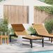 vidaXL Lit de jardin Noir 200 x 55 x 35 cm Acacia massif Bois