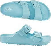 Holster Sundreamer Vegan Slides Podologisch Goedgekeurd Slipper Blauw Maat 40