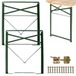 Pieds de table pliables en métal, dimensions 73x53 cm, lot de 2, couleur verte