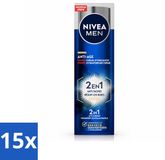 NIVEA MEN Anti-Age 2-in-1 Power Hydraterende Crème voor het gezicht, SPF 30 - 50 ml - Voordeelverpakking - 15 stuks