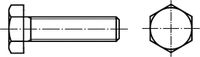 TOOLCRAFT Zeskantbouten M14 45 mm Staal Galvanisch verzinkt 50 stuk(s)