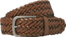 JACK&JONES JACJOE BRAIDED LEATHER BELT Heren Riemen Cognac Leer