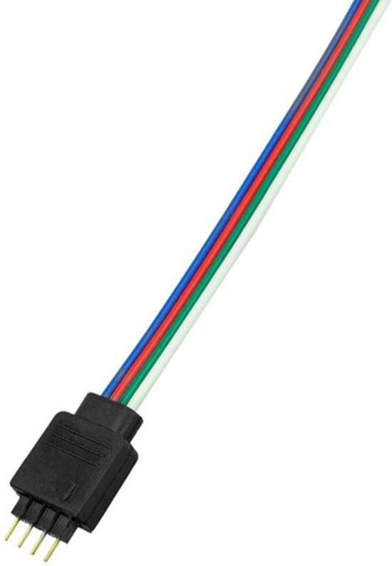 Groenovatie LED Strip RGB Klik Connector Male 4-Aderig Soldeervrij