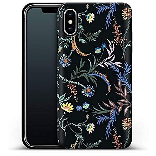 caseable caseable Apple iPhone XS Max telefoonhoes - premium beschermhoes met schokabsorberende binnenlaag & krasbestendig oppervlak - kleurrijk design & rondom print - Woodland Spring Floral - bloemen