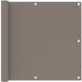 Merkloos Balkonscherm - 90x500 cm - Taupe