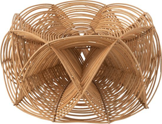 J-Line Lampkap | riet | naturel | 50x50x (h)27 cm