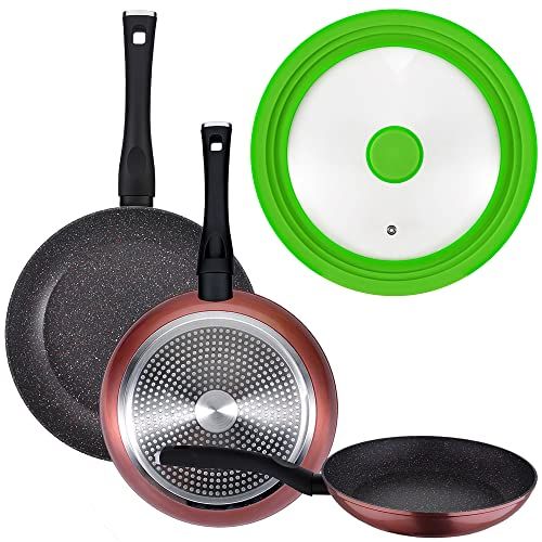 San Ignacio - Pannenset - 3-delig - Ø 20/24/28 cm + deksel - Groen