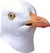 Bristol Novelty Unisex Adults Seagull Mask (White/Orange)
