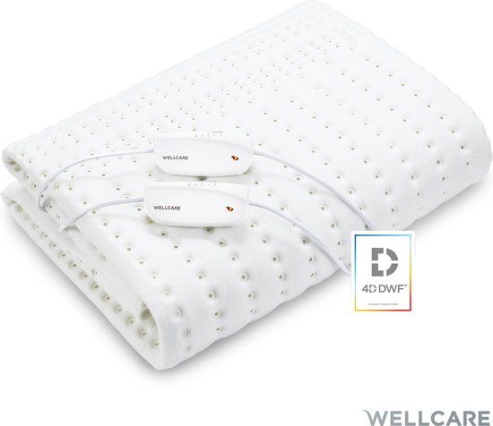 Wellcare WE167UBATHD Elektrische Warmtedeken - 2 Persoons - Eco Fleece - 160 x 150 cm