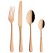 Grunwerg Windsor 16-Delig Bestek, Koper, 18/10 Roestvrij Staal, Pvd Coating, 4 X Tafelmessen, Tafelvorken, Dessertlepels, Theelepels