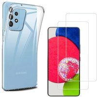Phonillico® Case voor Samsung Galaxy A53 5G en 2 gehard glas screenprotector