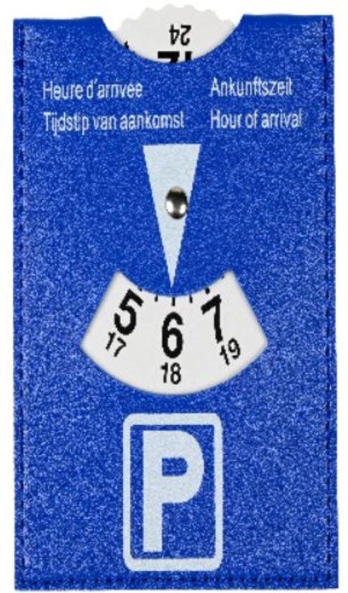 Benson Parkeerschijf - Europees model - Blauw - 15 x 11 cm