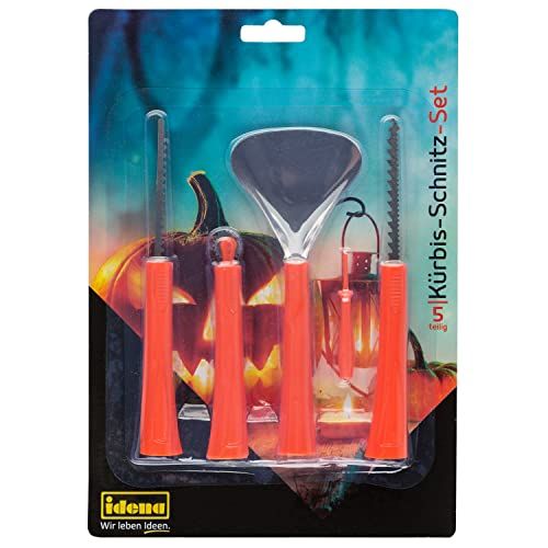 Idena 38214 Pompoensnijset voor kinderen - Halloween - kleurrijk