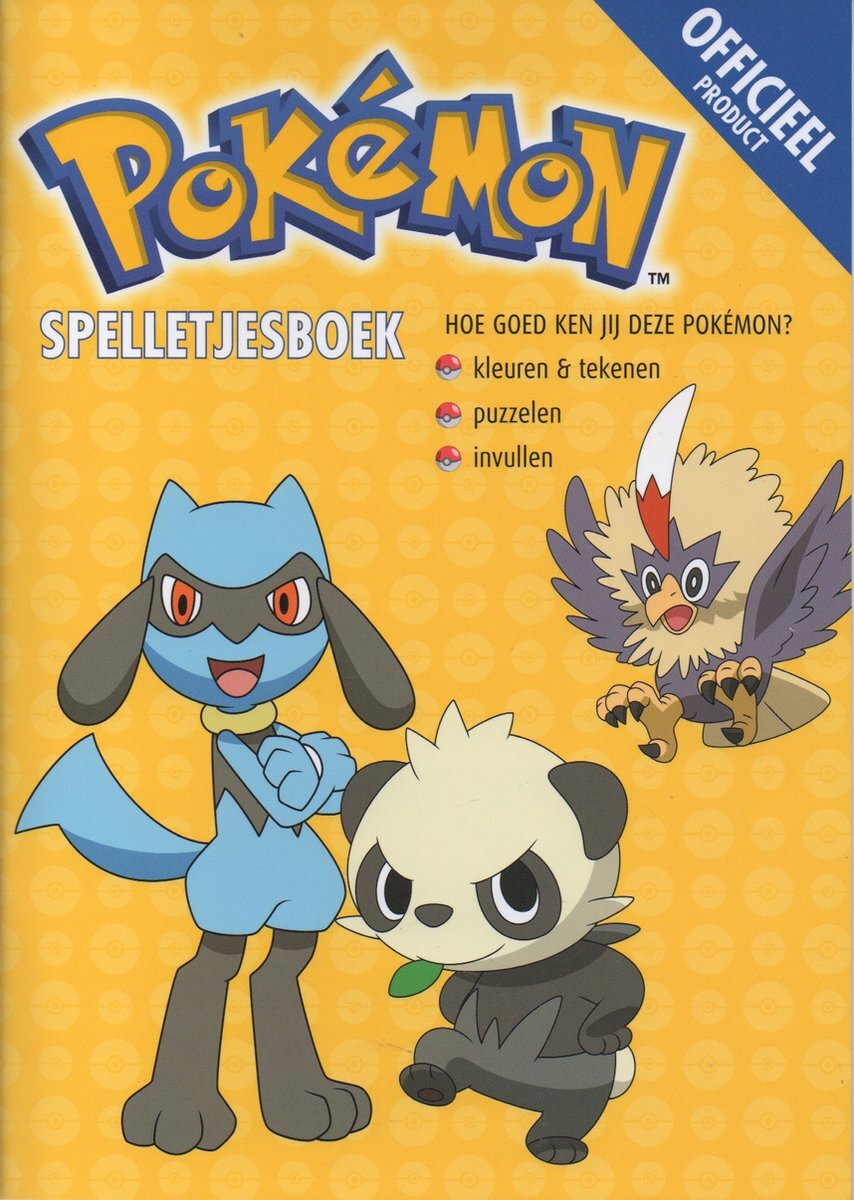 Pokémon - Spelletjesboek - Hoe goed ken jij deze - Geel